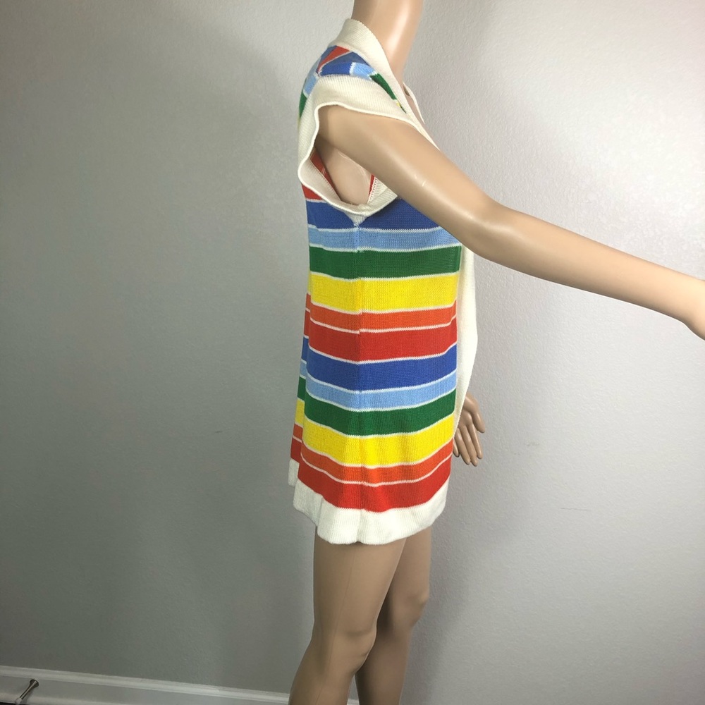 Vintage Rainbow Striped Cardigan - Picture 5 of 9